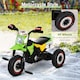 image 3 of HOMCOM Kids Trike, Toddler Pedal Motorcycle, Kids Ride On Tricycle Early Learning with Music Lights Handlebar Stickers Exercise Boys Girls Gift for 18 - 36 Months Green