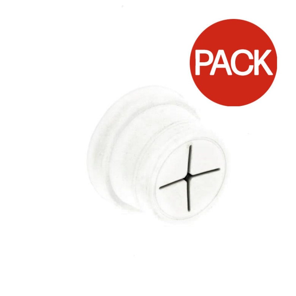 Securit Towel Holder (Pack of 2) - White - One Size