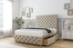 image 4 of Sloomy Watson Almond Coniston Divan Bed Base 2 Drawers Left Side With 54 Inch Floor Standing Headboard & 12 Inch Matching Footboard | Cream | Almond | Single | 1