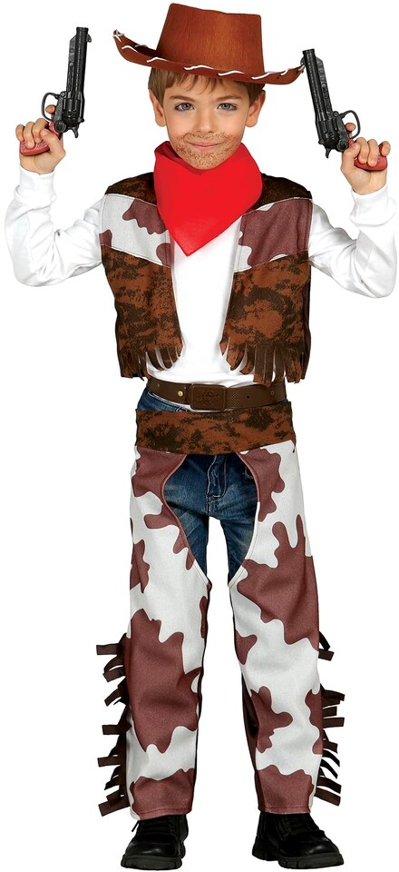 image 1 of Fancy Dress Childs Cowprint Cowboy - 5-6 Years