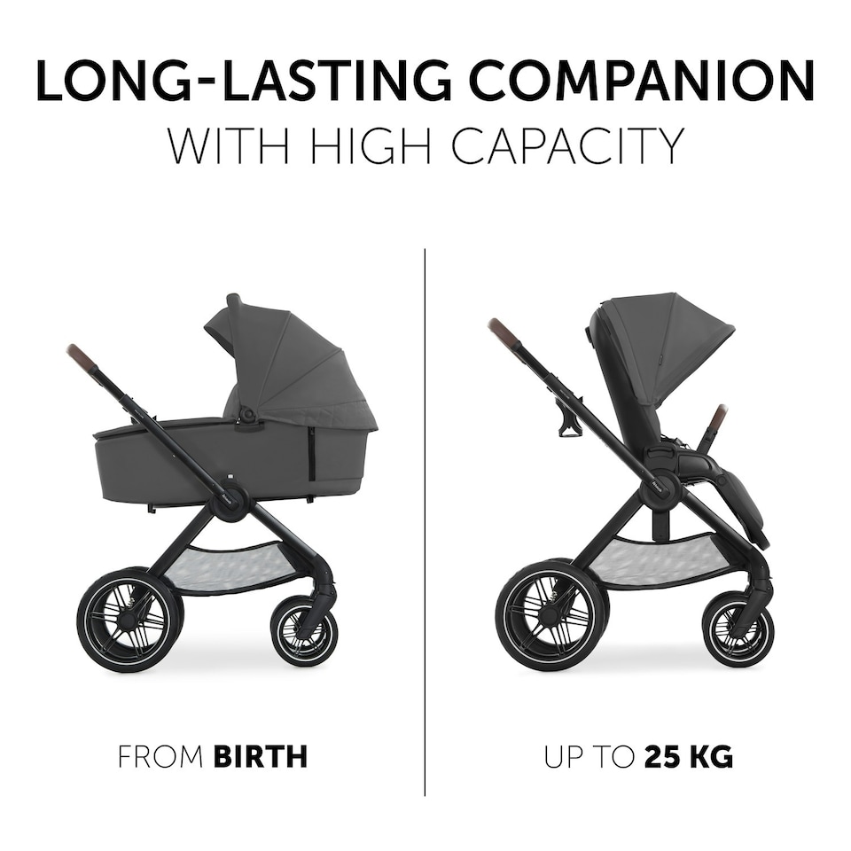 image 1 of hauck Walk N Care Pushchair Set - Dark Grey Grey
