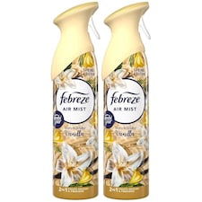 Febreze Sun-Kissed Vanilla Air Freshener Spray 185ml 2 Pack