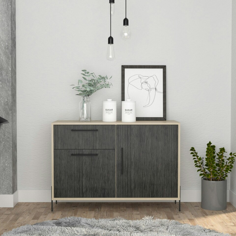 image 1 of Harvard, Small Sideboard With 2 Doors & 1 Drawer Brown
