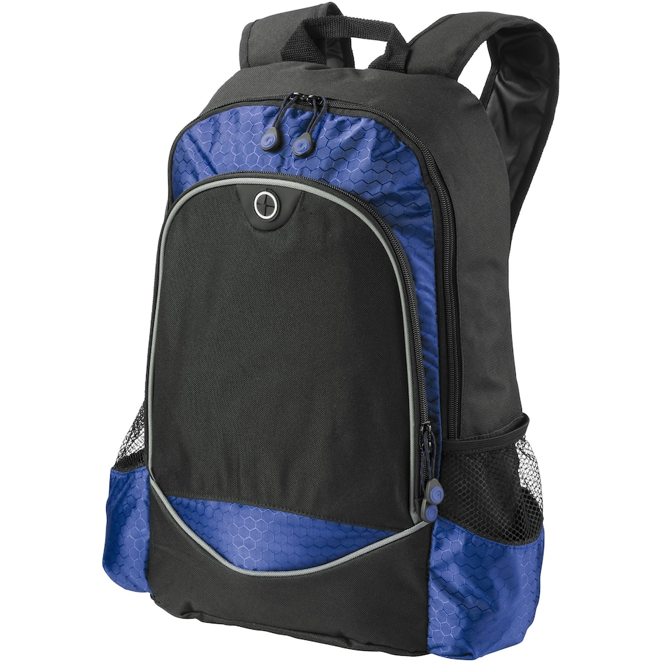 image 1 of Bullet Benton 15in Laptop Backpack - Solid Black/Royal Blue - 33 x 13.9 x 45 cm