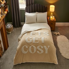 Silentnight Blanket Let's Get Cosy, Super Sized Sherpa Fleece