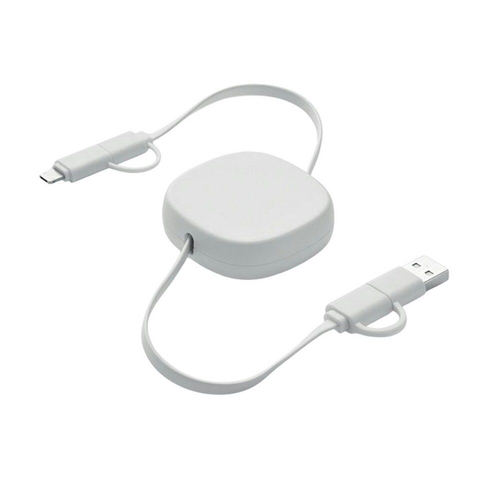 image 1 of MidOcean Linea Retractable Connector Cable - White - One Size