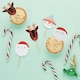 image 2 of Festive Friends Christmas Food Picks - Pack of 12