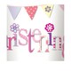 image 3 of Unique Party Paper Bunting Christening 270ml Disposable Cup - Pink - One Size