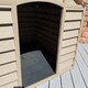 image 3 of Large Plastic Dog Kennel / House in Brown – 86cm x 84cm x 82cm