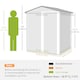 image 7 of Outsunny 5ft x 4.3ft Outdoor Metal Storage Shed with Sliding Door Sloped Roof