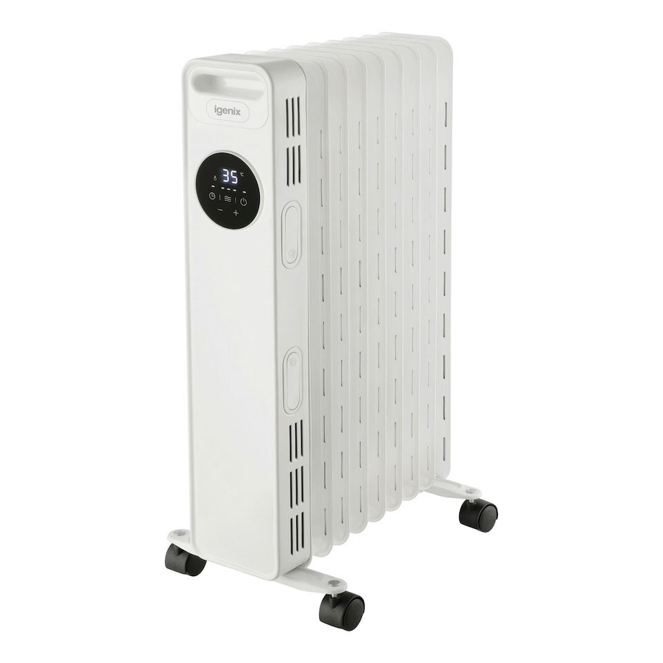 image 1 of Igenix IG2621, Digital Oil Filled Radiator Heater, 2kW/2000 W, Safety Cut Off
