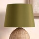 image 2 of 20cm Sage Green Tapered Poly Cotton Shade For Table Lamps