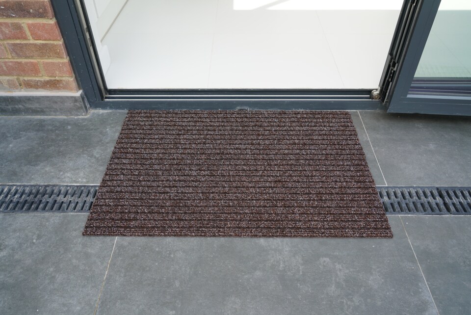 image 1 of Non Slip Coir Style Heavy Duty Rubber Back Door Mats
