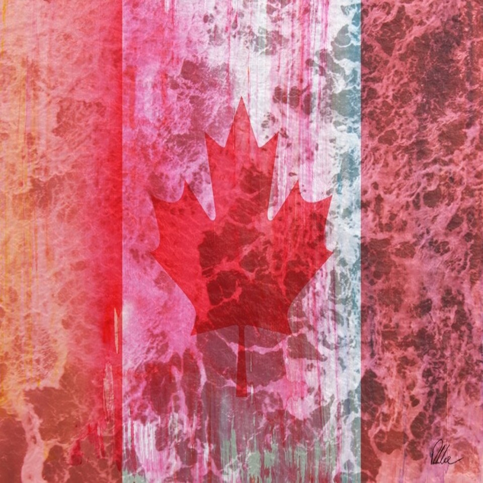 image 1 of Canada Flag (Canvas Print) 44" x 30"