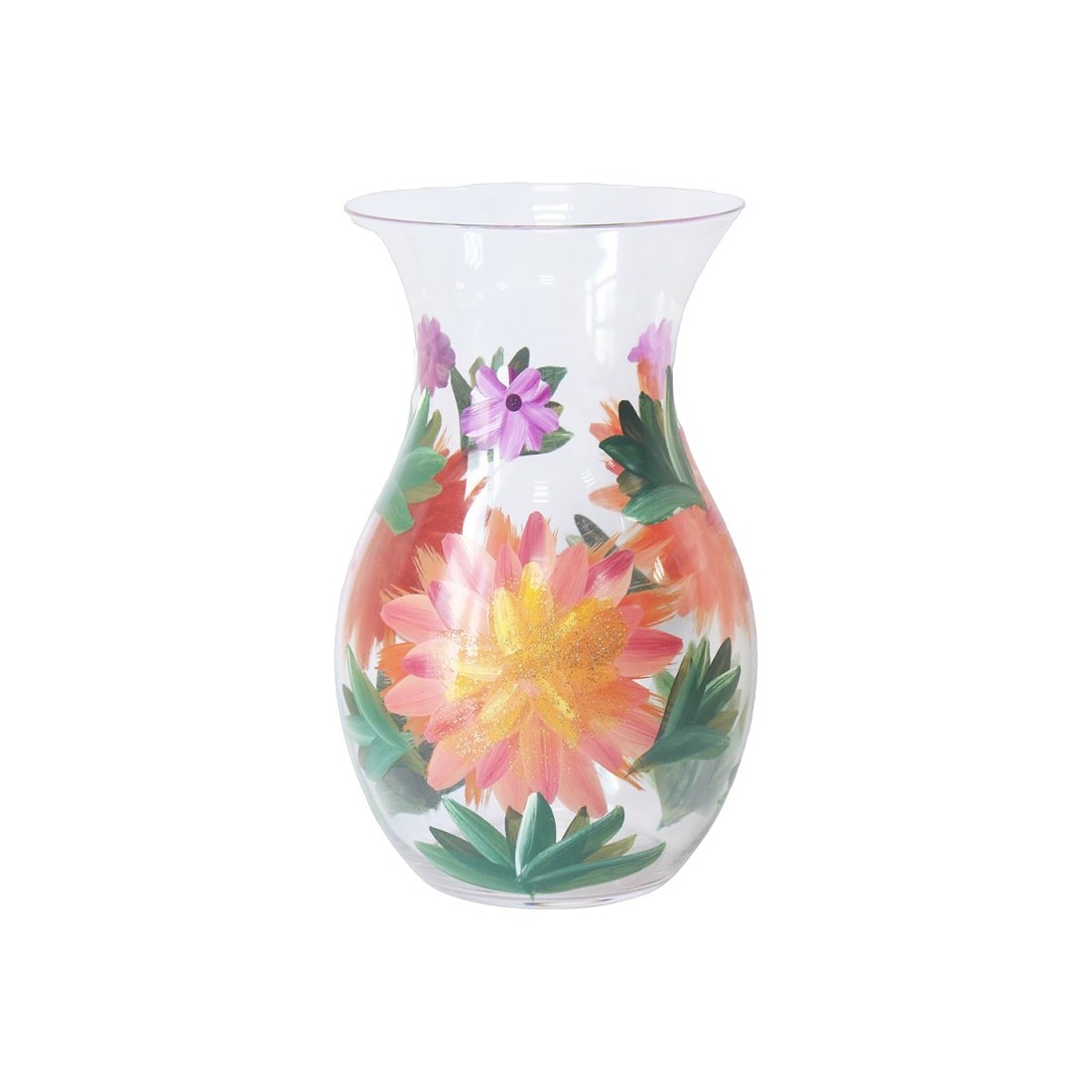 Lesser & Pavey Lynsey Johnstone Dahlias Hand Painted Vase