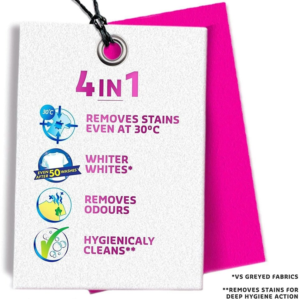 image 1 of 3 x Vanish Oxi Action Crystal White Powder Fabric Stain Remover + Whitener 1.5kg