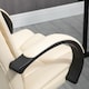 image 8 of Vinsetto Office Chair, PU Leather Desk Chair with 13cm Soft Padded Seat and Backrest, Swivel Chair with Adjustable Height and Rolling Wheels, Beige
