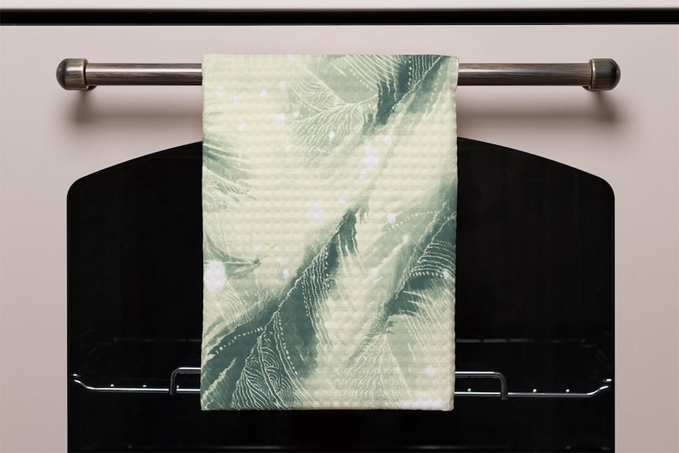 image 1 of Feathers fantastic birds with decorative ornaments (Kitchen Towel)
