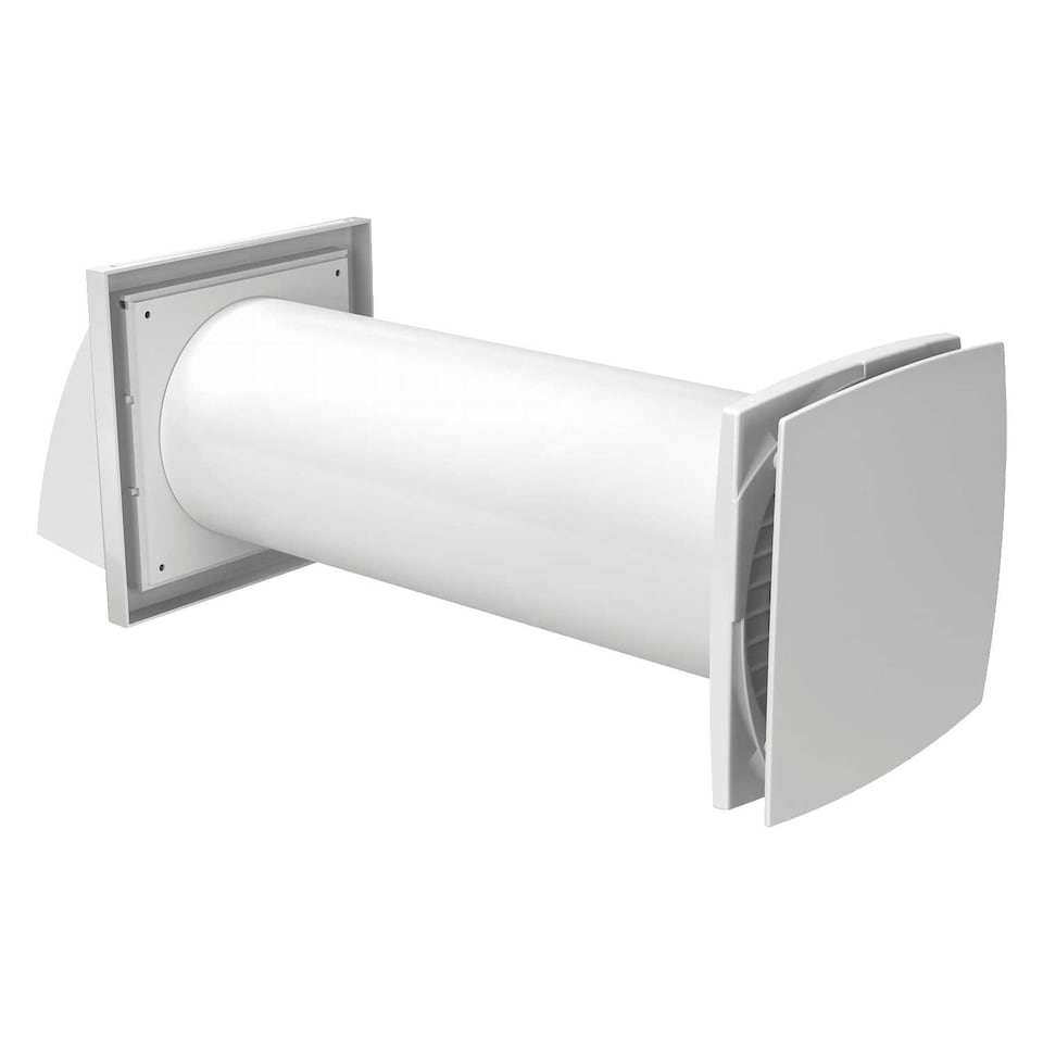 image 1 of Wall Heat Recovery Ventilator System Kit MVHR Unit 100mm Single Room