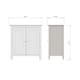 image 2 of Palma 2 Door Compact Sideboard Pure White White