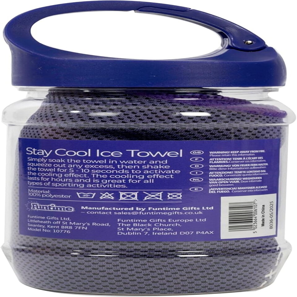 image 1 of Stay Cool Ice Towel Perfect To Use For Any Sports Blue | One size
