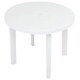 image 1 of 90cm Round Outdoor Bistro Drinks Table Plastic Garden Patio Dining Furniture