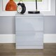 image 3 of Grey 2 Drawer Bedside Cabinet Nightstand Modern Storage Unit Furniture Bedroom