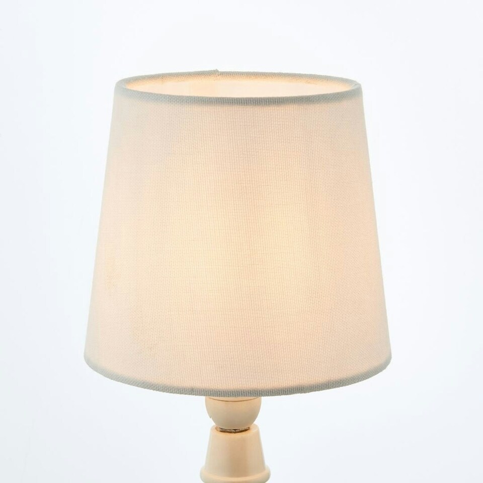 image 1 of White Linen Clip On Shade N/A