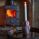 image 4 of Cast Aluminium Owl Candle Holder - Aluminium - L8.5 x W7.5 x H14.5 cm - Antique Copper | Brown | 1