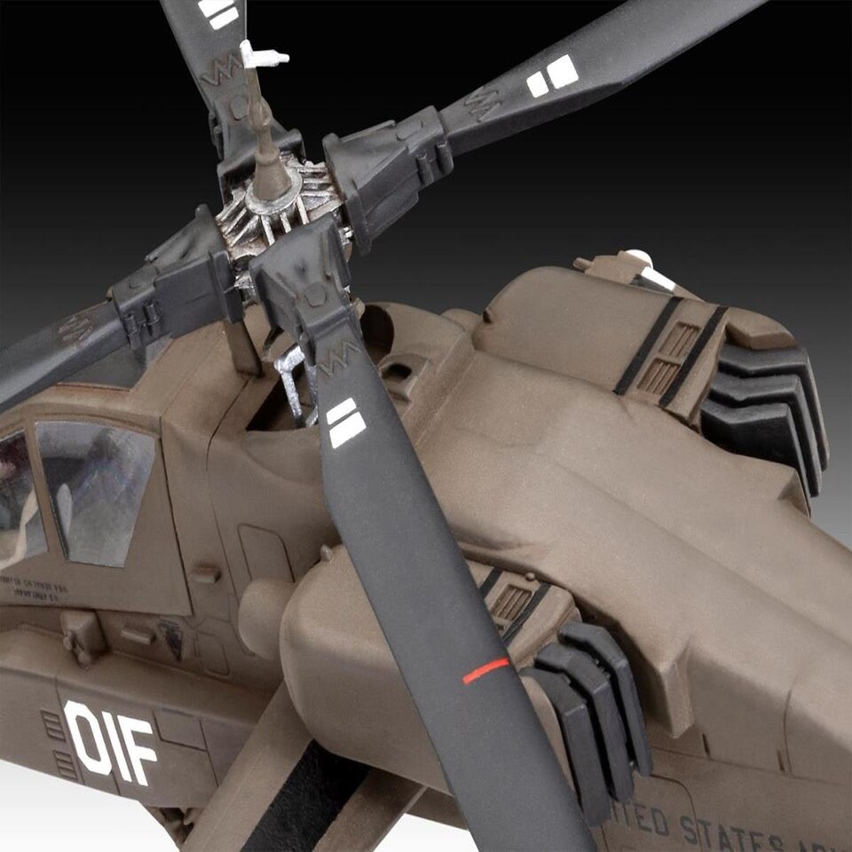 image 1 of Revell US Boeing AH-64A Apache Model Set (1:144 Scale)
