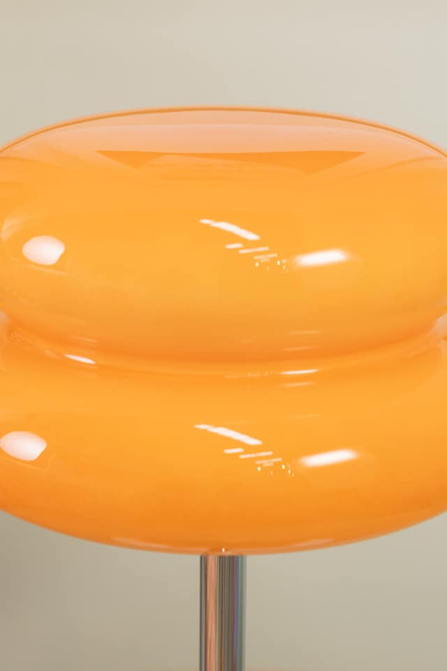 image 1 of ValueLights Travis Orange Rechargeable Integrated LED Portable Table Lamp | Orange