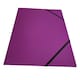 image 5 of Janrax A4 Purple Laminated Card 3 Flap Folder with Elastic Closure