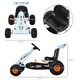 image 7 of HOMCOM Child's Pedal Go Kart Manual Car w/ Brake Gears Steering Wheel Seat Blue