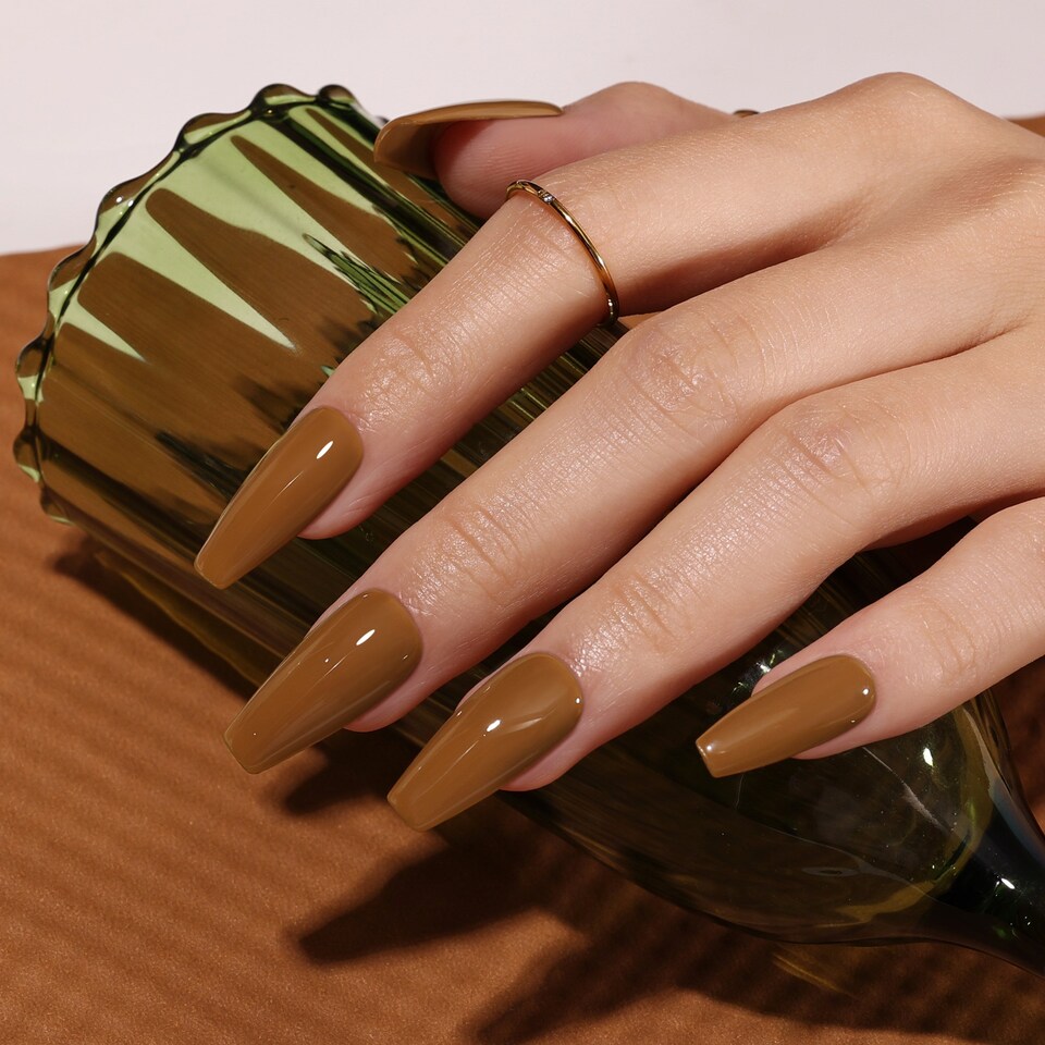 image 1 of Bluesky Brown Gel Polish - Sun-kissed Orange 10ml | Brown | Sun-Kissed Orange | 10[en_GB] milliliter