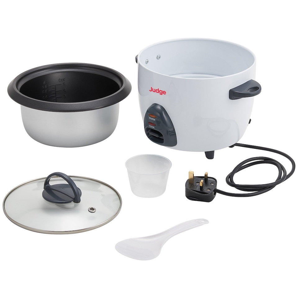 image 1 of Judge 1L Electric Rice Cooker with Steaming Basket