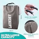 image 2 of 43L Collapsible Laundry Basket, Laundry Hamper with Handles