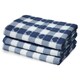 image 2 of Velosso Hearts Check Cotton Tea Towel 3 Pack Black | Black | One size