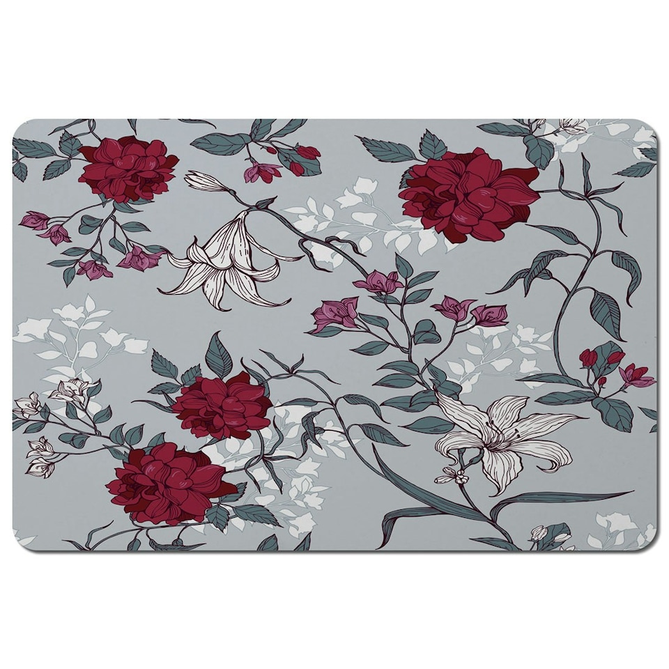 Red & White Winter Floral (Placemat)