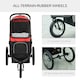image 3 of PawHut Three-Wheel Pet Stroller, for Medium, Small Dogs, Foldable Cat Pram - Red