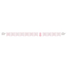 Creative Converting Welcome Baby Peanut Banner - Grey/Pink - One Size