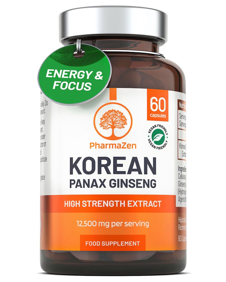 image 1 of PharmaZen Korean Panax Ginseng Extract 60 Capsules