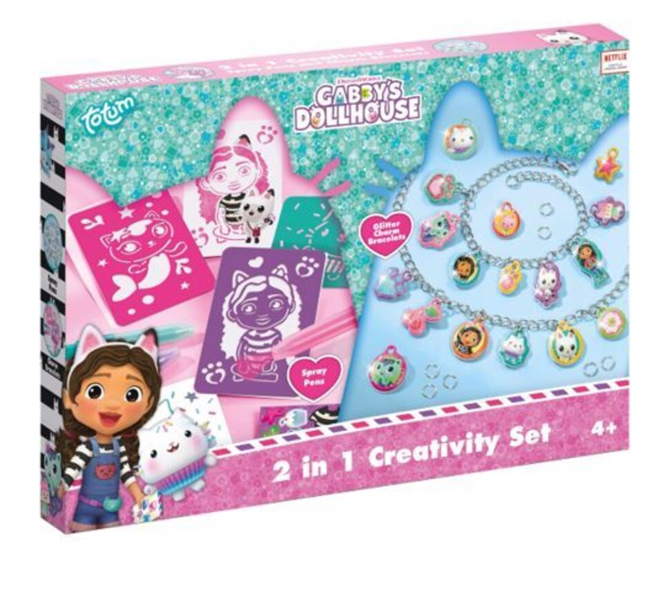 image 1 of Totum Gabby’s Dollhouse 2 in 1 Craft Set