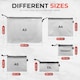 image 4 of Pack of 5 Premium Assorted Sizes Black Zip Mesh Bags by Janrax