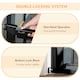 image 2 of PawHut Pressure Fit Safety Gate for Stairs w/ Auto Close 75-82 cm - Black