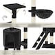 image 4 of Cat Tree Dominik - 144 cm, sisal cat scratching post, mice & anti-tip protection - Black