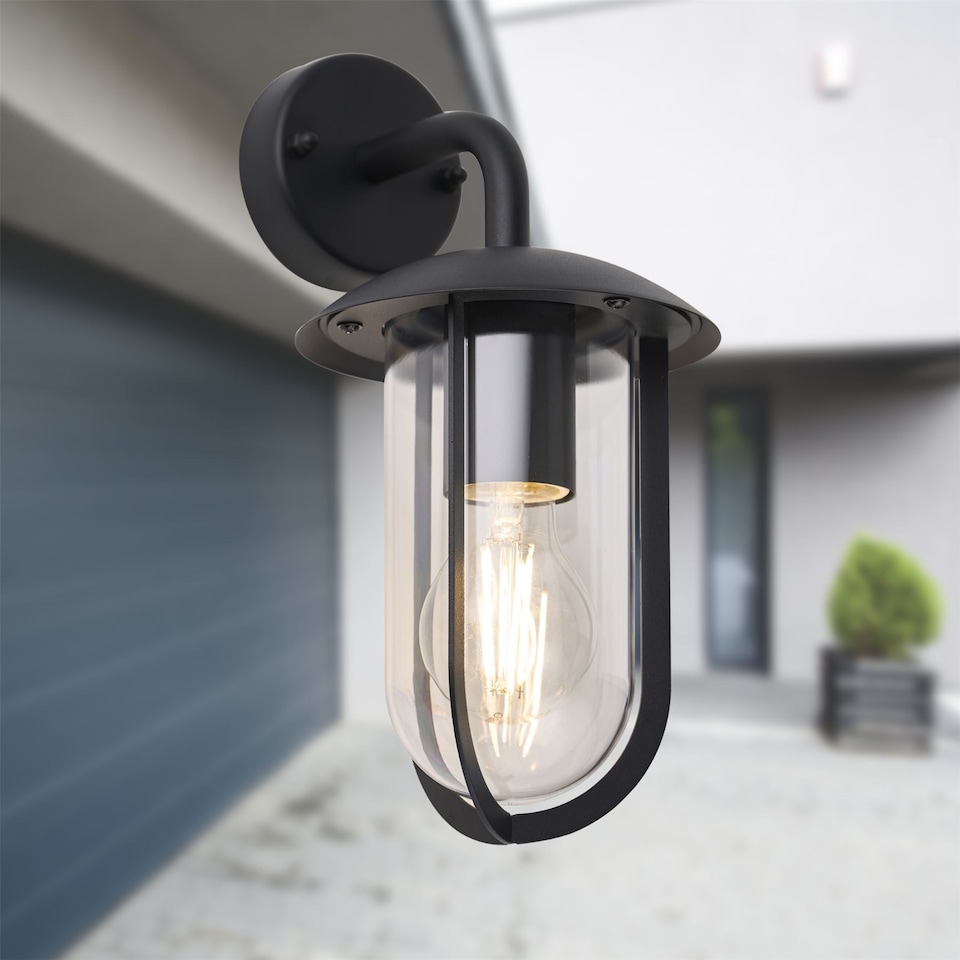 image 1 of Set of 2 Bronty - Black Outdoor Wall Lights