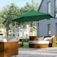image 2 of Outsunny 2.5M Patio Umbrella with 360 Rotation and Base, Green