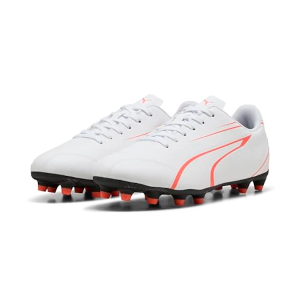 image 1 of Puma Attacanto Junior FG/AG Football Boots 2 White/Red