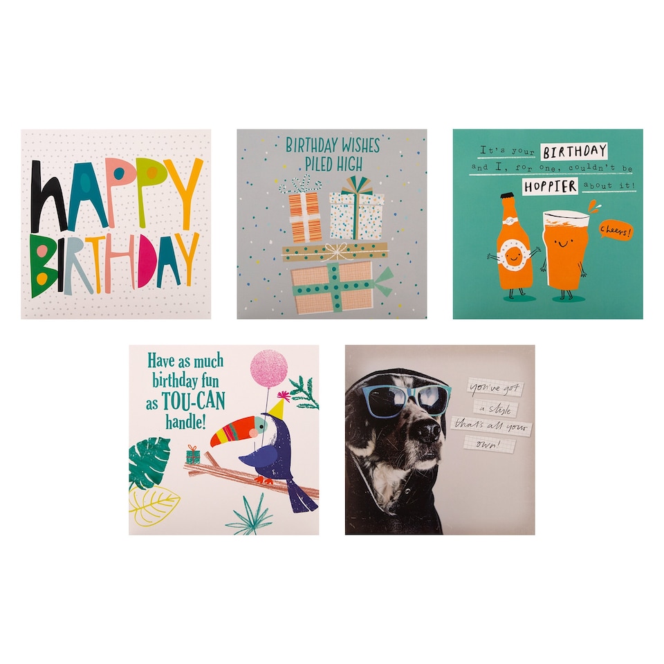 image 1 of Hallmark Pack Of 20 Birthday Cards - 20 Contemporary Designs
