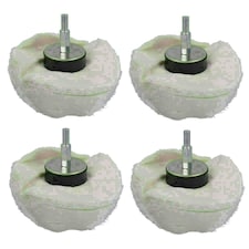 Dome Domed Final Finishing Polishing Mop 110mm Wide Soft Grade Cotton 4pk